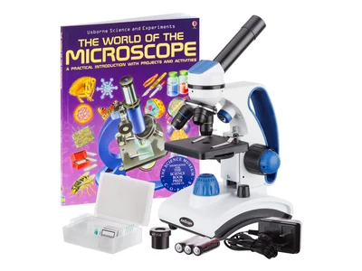 AmScope 40X-1000X All-Metal Student Compound Microscope Kit