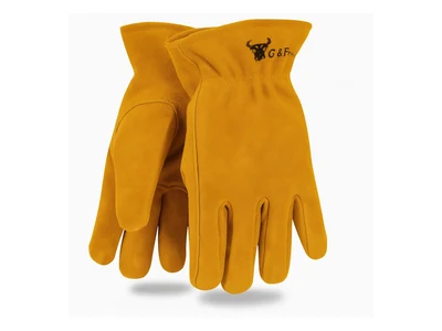 G&F Products Youth Genuine Cowhide Leather Farm Work Gloves