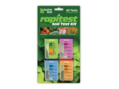 Luster Leaf 1601 Rapitest Soil Test Kit (40 Tests for pH/N/P/K)