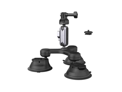 PGYTECH Heavy-Duty Triple Suction Cup Action Camera Mount