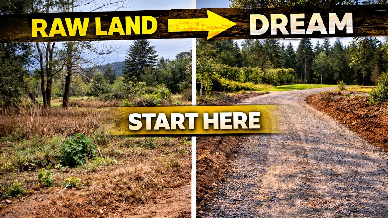 5 DIY Steps to Landscape Raw Land (Start Your Property the RIGHT Way)